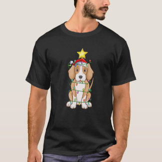 Foxhound Dog Xmas Lighting Tree Matching Foxhound T-Shirt