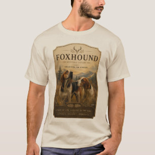 Foxhound Portrait – Noble Hunting Dog T-Shirt