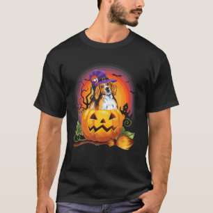 Foxhound Witch Pumpkin Halloween Dog Lover Costume T-Shirt