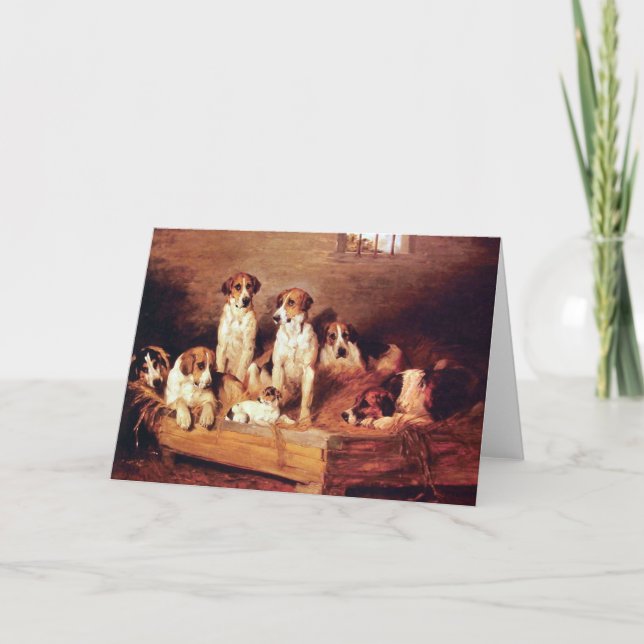 Foxhounds and Terriers Card (Front)