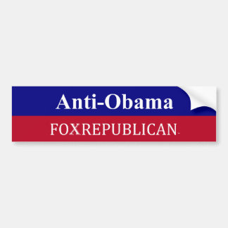 Foxrepublican Anit-Obama Bumper Sticker
