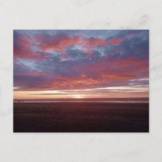 Foxton Beach Sunset Postcard