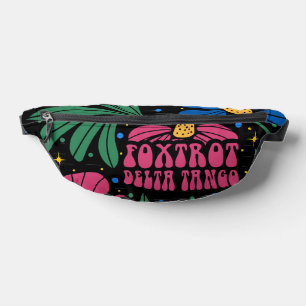 Foxtrot Delta Tango Flower Boho Bum Bags