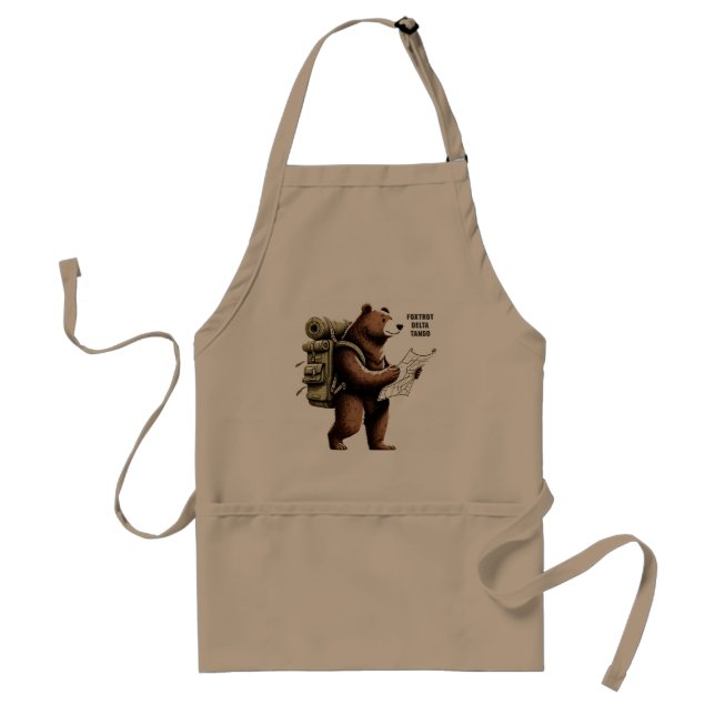 Foxtrot Delta Tango Funny Bear Standard Apron (Front)