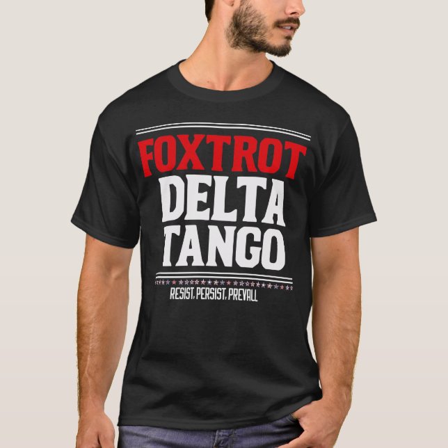 Foxtrot Delta Tango funny Smokey Bear T-Shirt (Front)