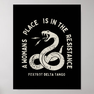 Foxtrot Delta Tango Resist Anti Trump Snake For Me Poster