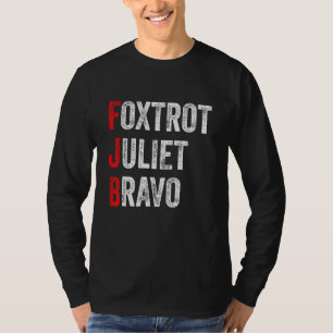 Foxtrot Juliet Bravo America Us T-Shirt