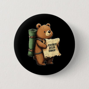 Foxtrots Deltas Tangos National Parks Resist Bear 6 Cm Round Badge