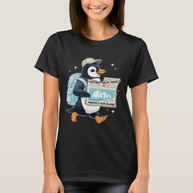 Foxtrots Deltas Tangos Penguins Anti Trump 1  T-Shirt (Front)