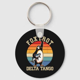 Foxtrots Deltas Tangos Penguins Anti Trump 3 Key Ring