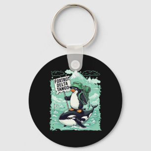 Foxtrots Deltas Tangos Penguins Anti Trump Key Ring