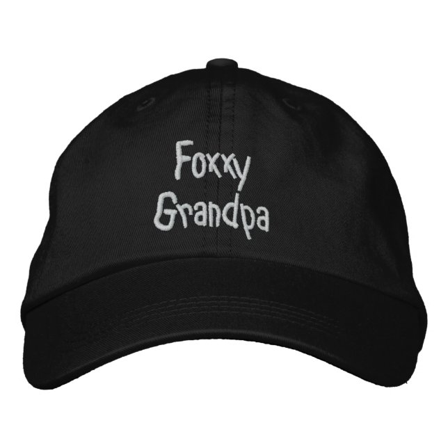 Foxxy Grandpa Embroidered Hat (Front)