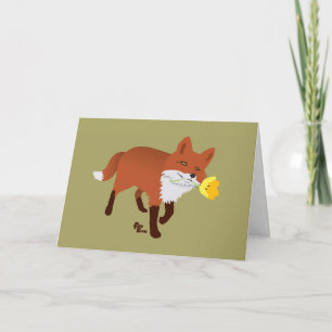 Foxy Birthday Card