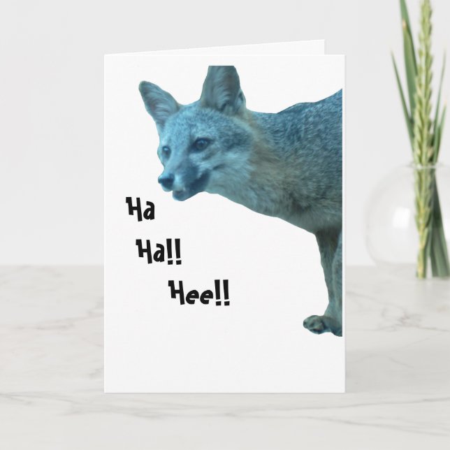 Foxy Birthday Card (Front)