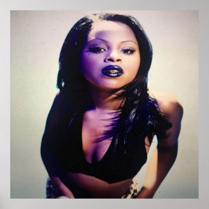Foxy Brown black shirt Poster