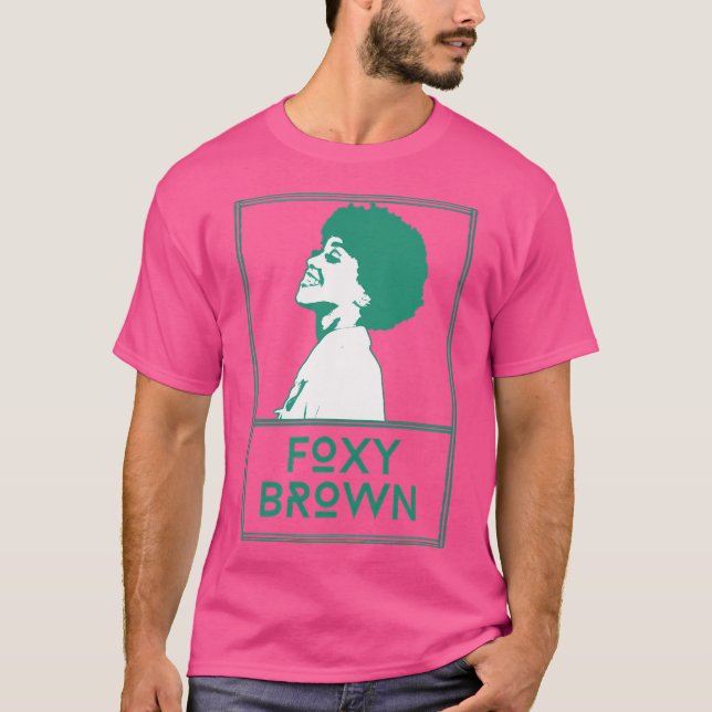 Foxy Brownretro Fan Artwork T-Shirt (Front)
