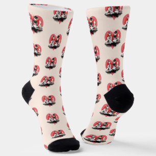 Foxy Couple Valentine's Day Socks