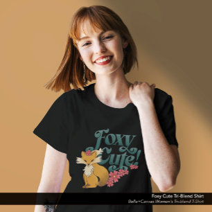 Foxy Cute Flowers Tri-Blend Shirt
