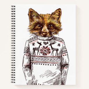 Foxy Dressed Fox Notebook