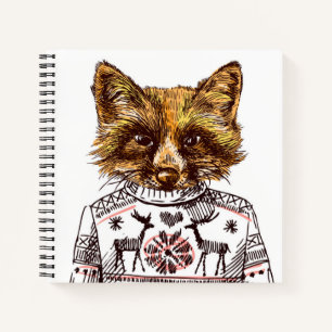 Foxy Dressed Fox Notebook