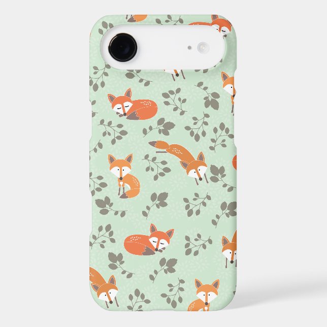 Foxy Floral Pattern Case-Mate iPhone Case (Back)
