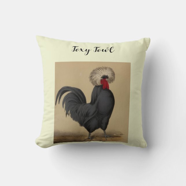 Foxy Fowl  Cushion (Front)