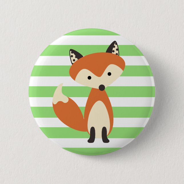 Foxy Fox 6 Cm Round Badge (Front)