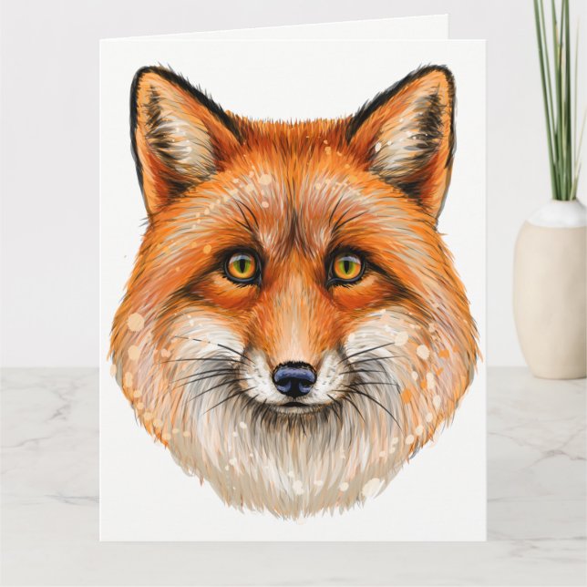 Foxy Fox Greeting Card - See Back  (Front)