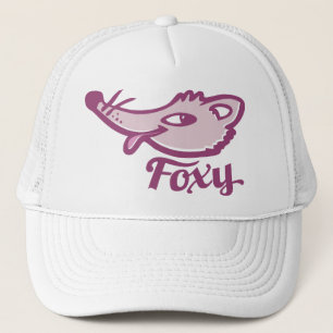 Foxy fox pink graphic girls hat