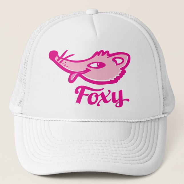 Foxy fox pink logo hat (Front)