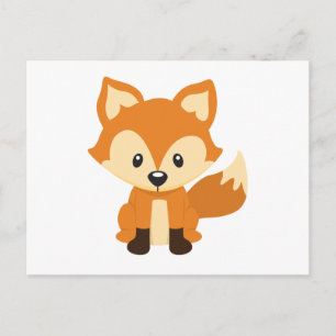Foxy fox postcard
