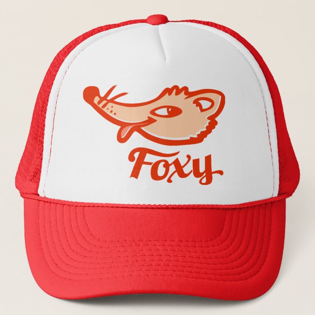 Foxy fox red orange logo hat (Front)