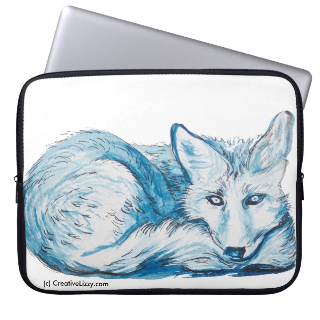 Foxy Friend - 13" Laptop Case (Front)