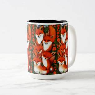Foxy Fun Two-Tone Coffee Mug