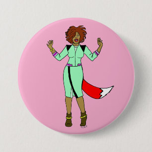 Foxy Girl 7.5 Cm Round Badge
