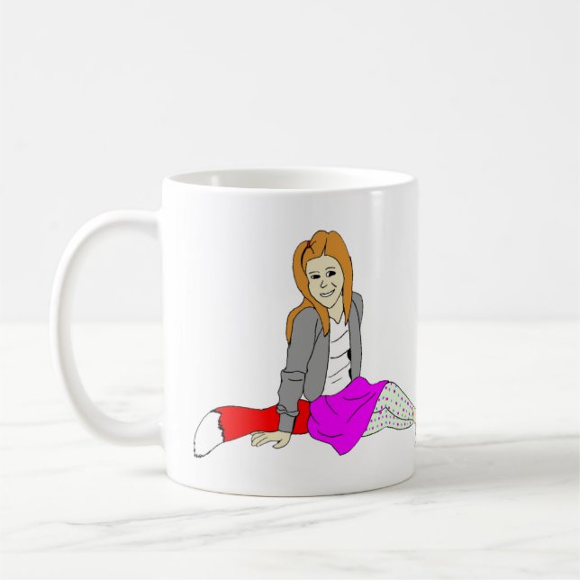 foxy girl  coffee mug (Left)