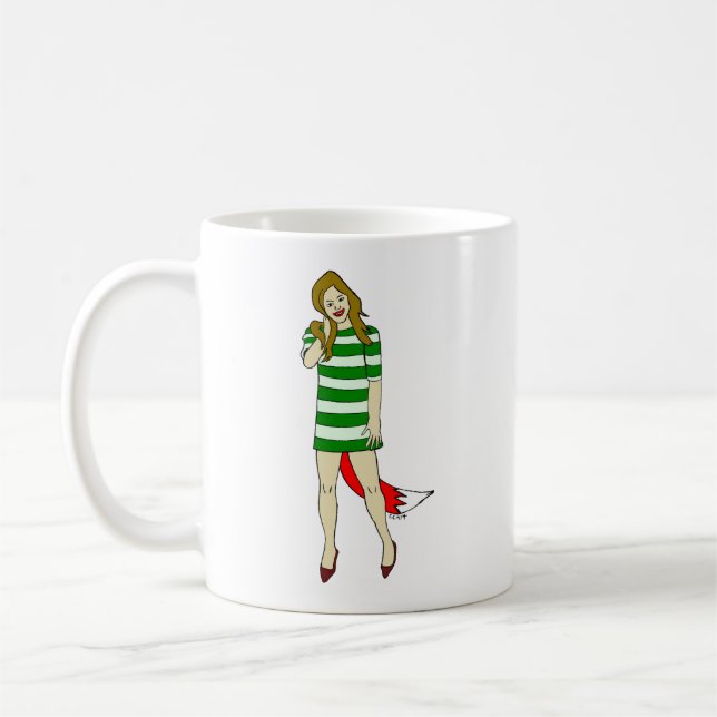 foxy girl   coffee mug (Left)