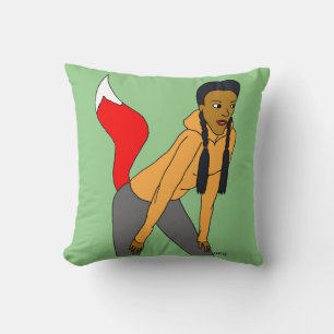 foxy girl cushion