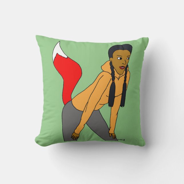 foxy girl  cushion (Front)