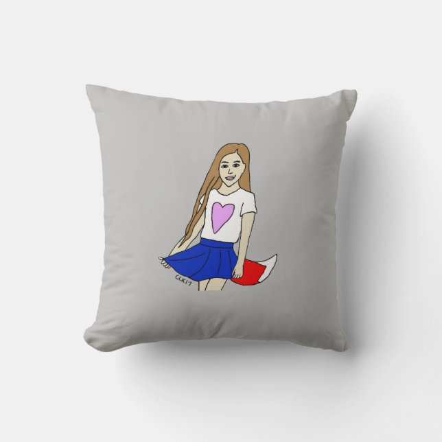 foxy girl  cushion (Front)