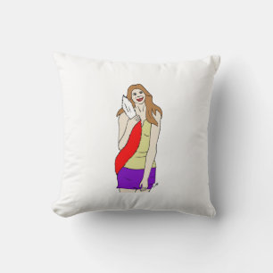 foxy girl cushion