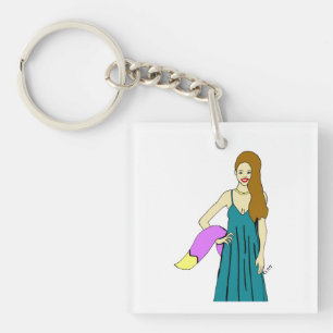 foxy girl  key ring