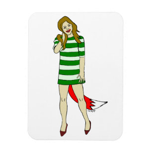 foxy girl magnet