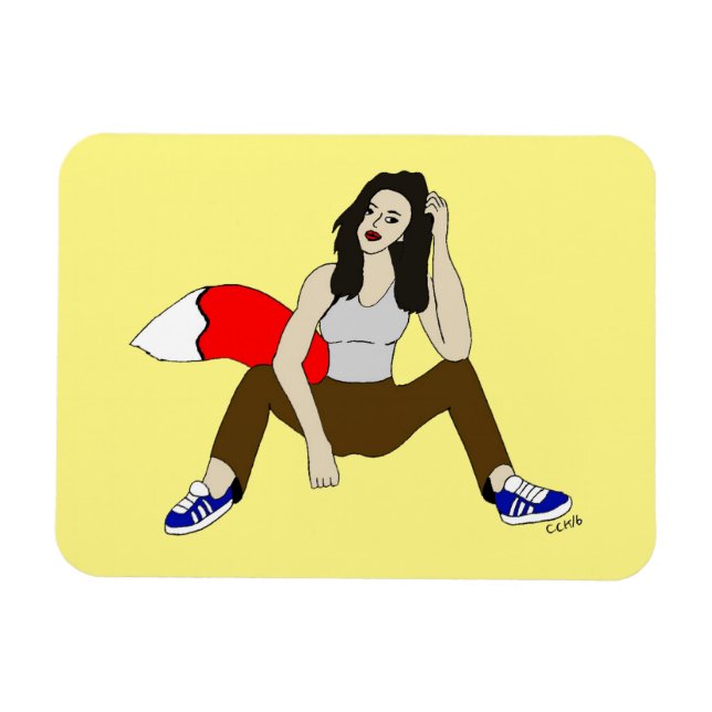 foxy girl magnet (Horizontal)