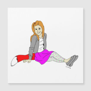 foxy girl  magnet