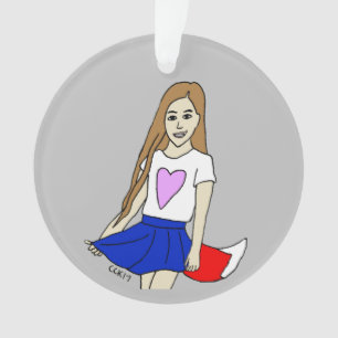 foxy girl  ornament