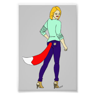 foxy girl  photo print