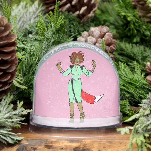 Foxy Girl Snowglobe