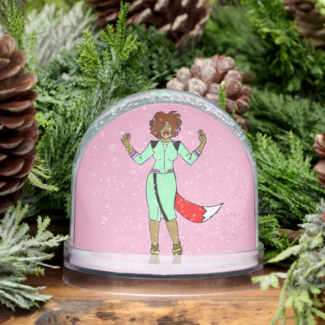 Foxy Girl Snowglobe (Winter)