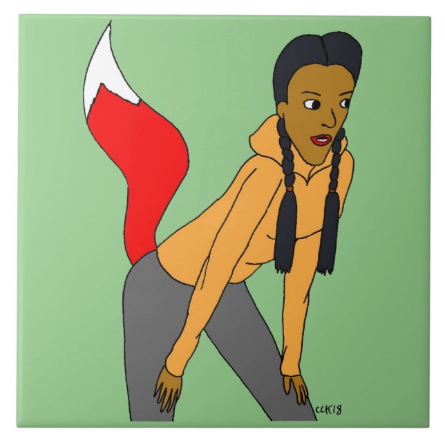 foxy girl   tile (Front)